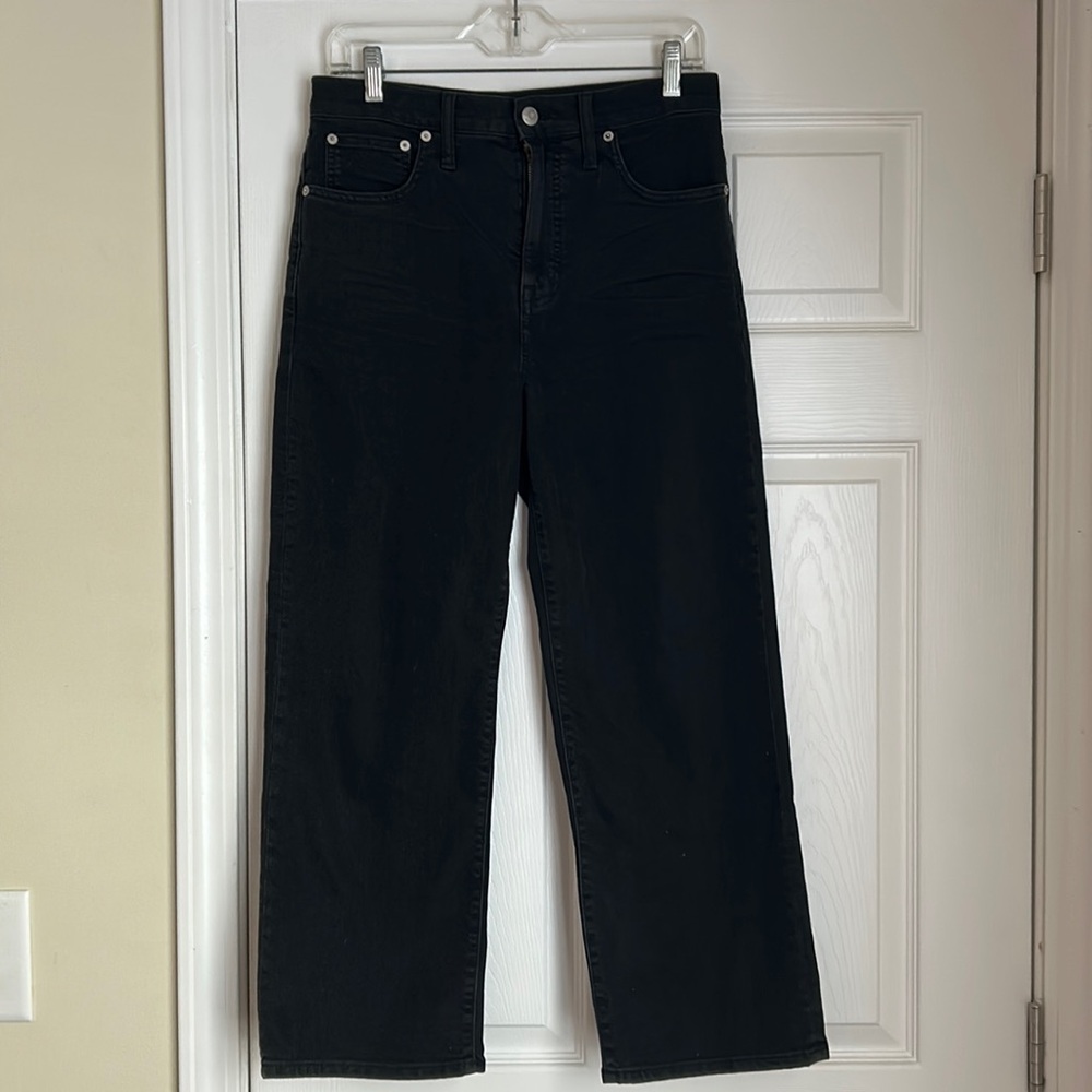 Madewell Slim Wide-Leg Crop Jeans